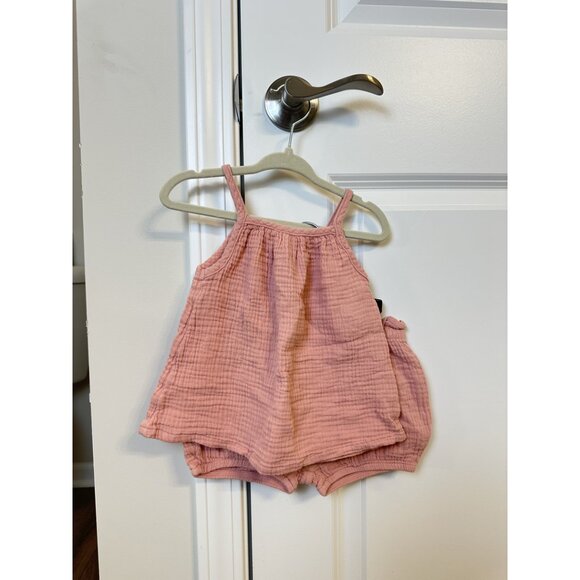 NORDSTROM Muslin Set Outfit in Pink Size 18 Months - Picture 2 of 4